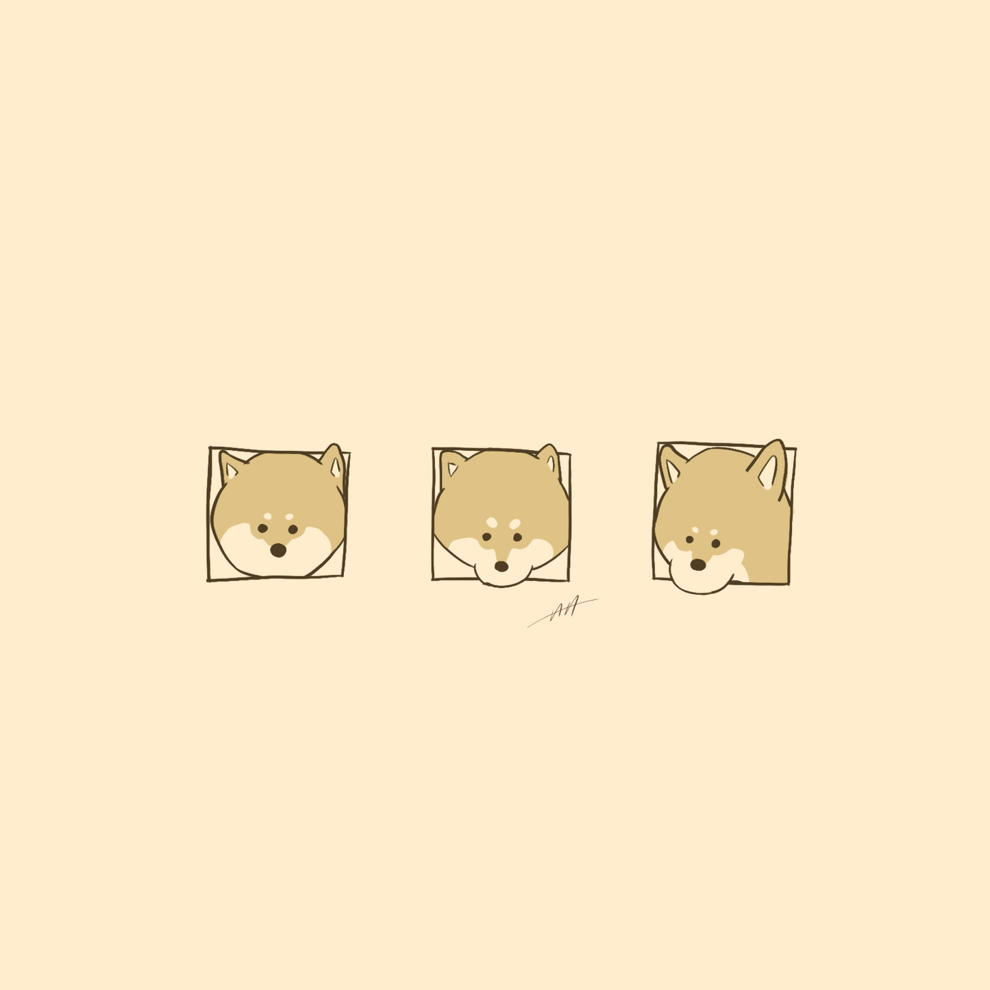 【限定公開】愛犬イラスト依頼