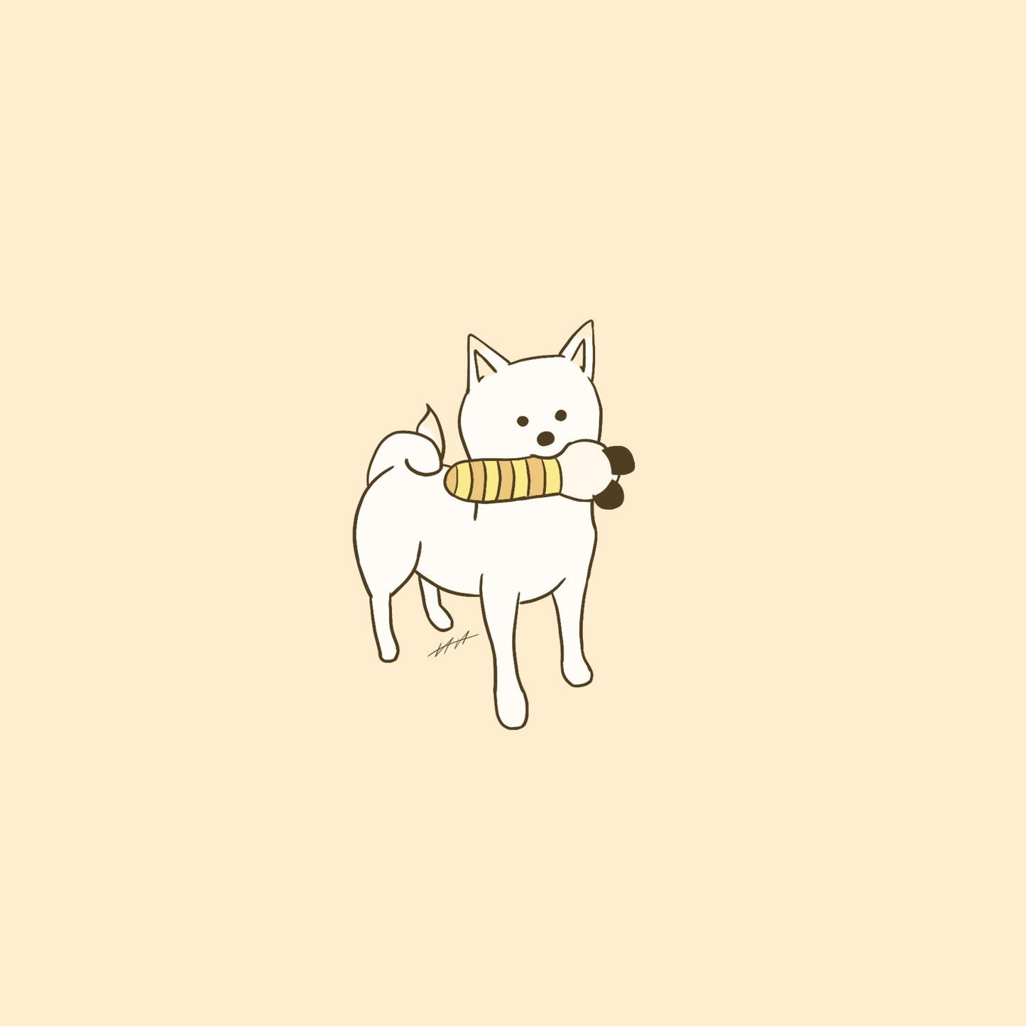 【限定公開】愛犬イラスト依頼