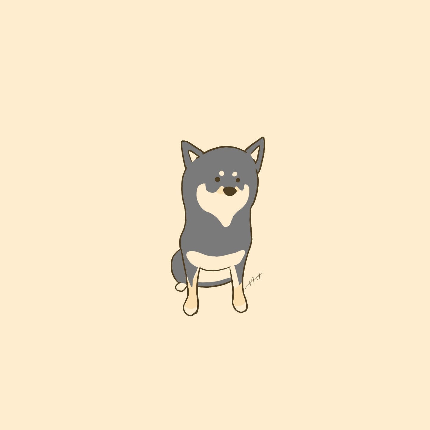 【限定公開】愛犬イラスト依頼
