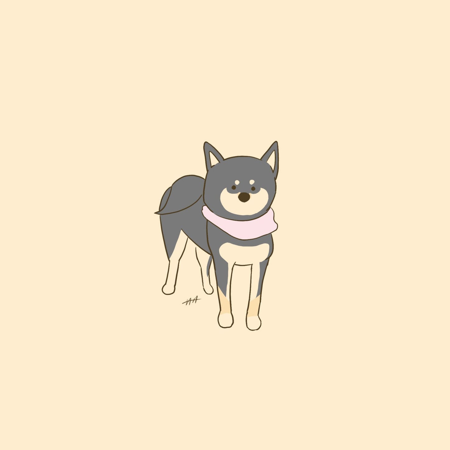 【限定公開】愛犬イラスト依頼