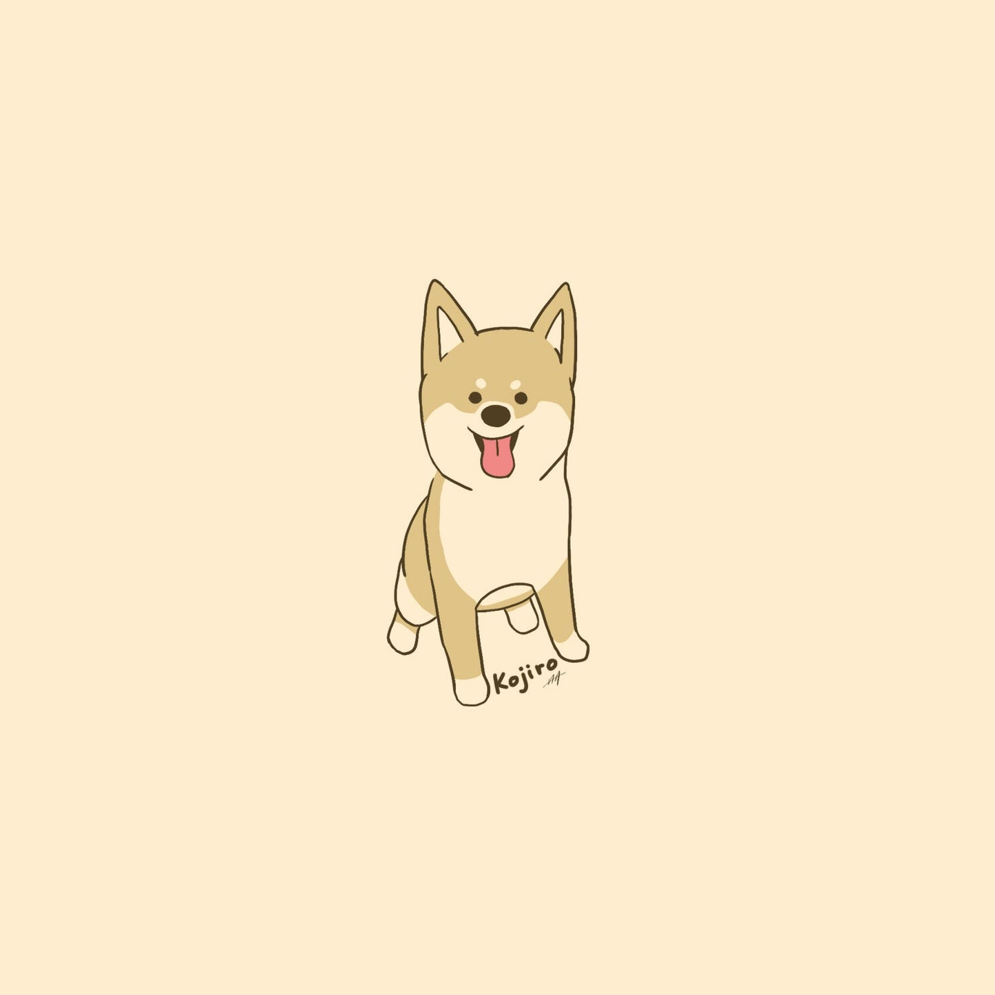 【限定公開】愛犬イラスト依頼