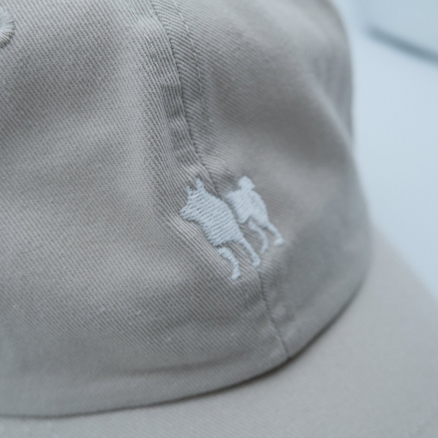 Cotton cap with Shiba Inu one-point embroidery