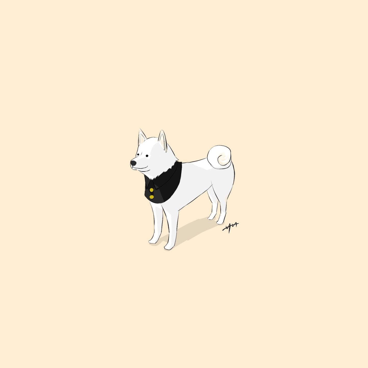 【限定公開】愛犬イラスト依頼