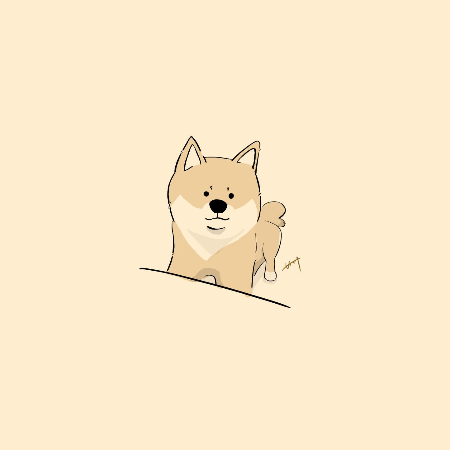 【限定公開】愛犬イラスト依頼