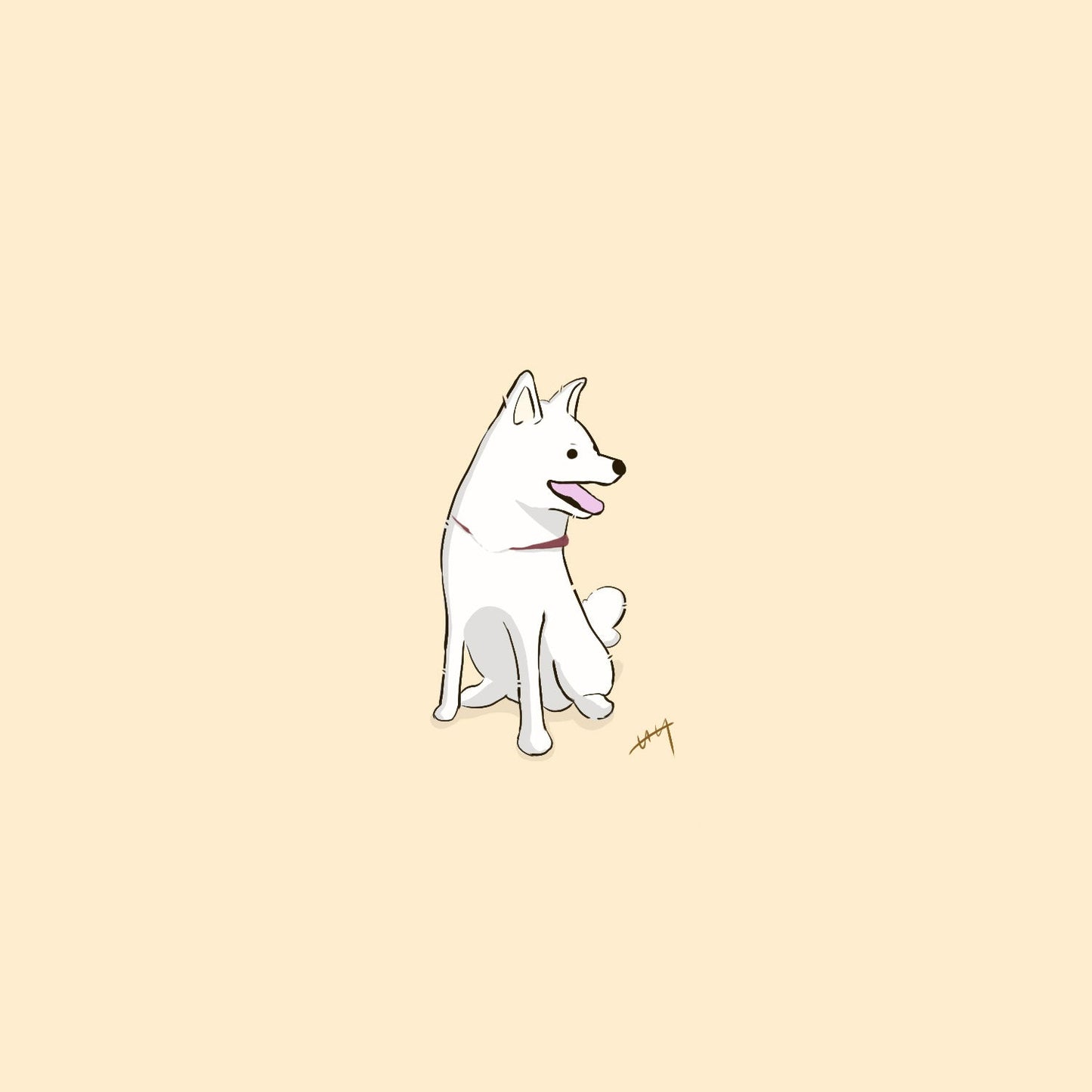 【限定公開】愛犬イラスト依頼