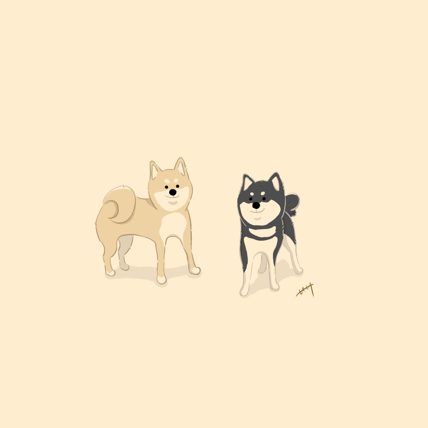 【限定公開】愛犬イラスト依頼