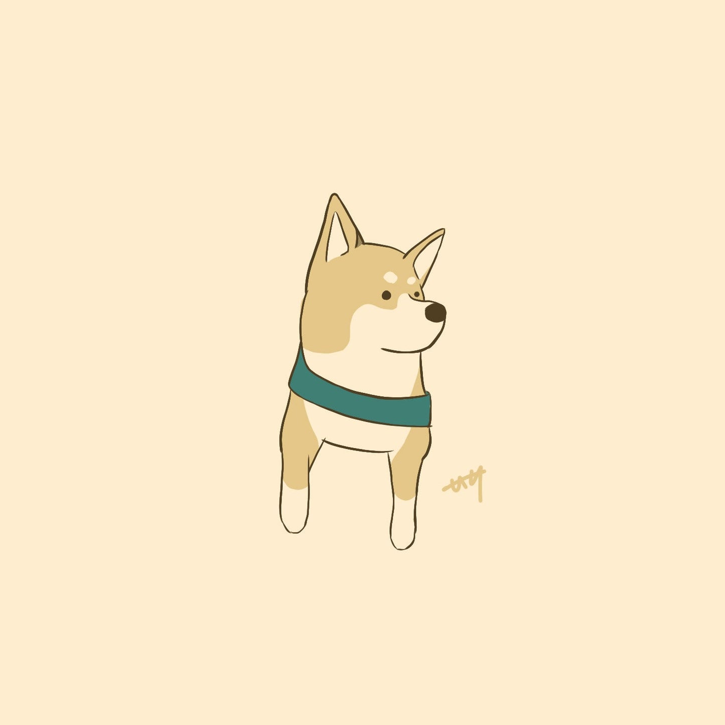 【限定公開】愛犬イラスト依頼