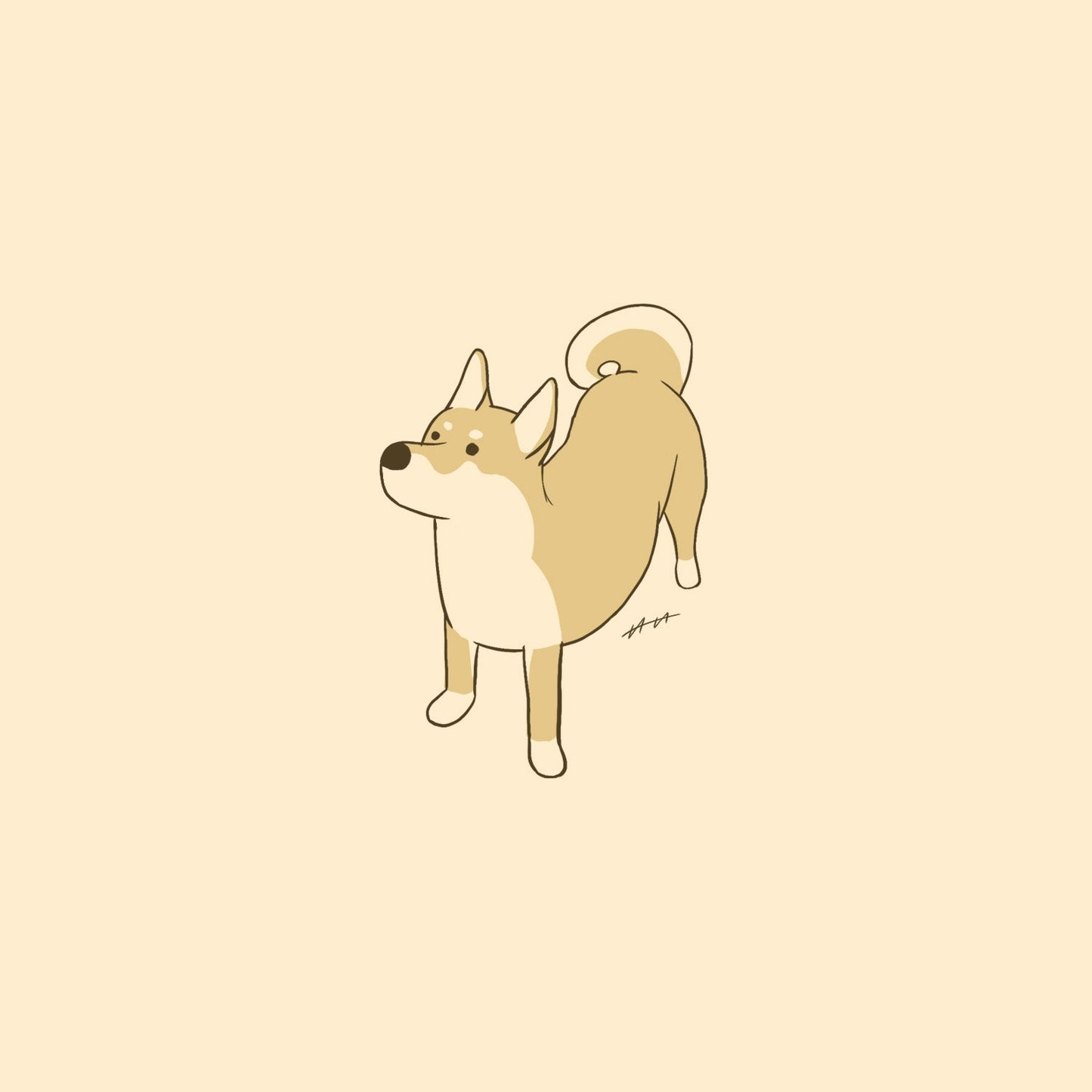 【限定公開】愛犬イラスト依頼