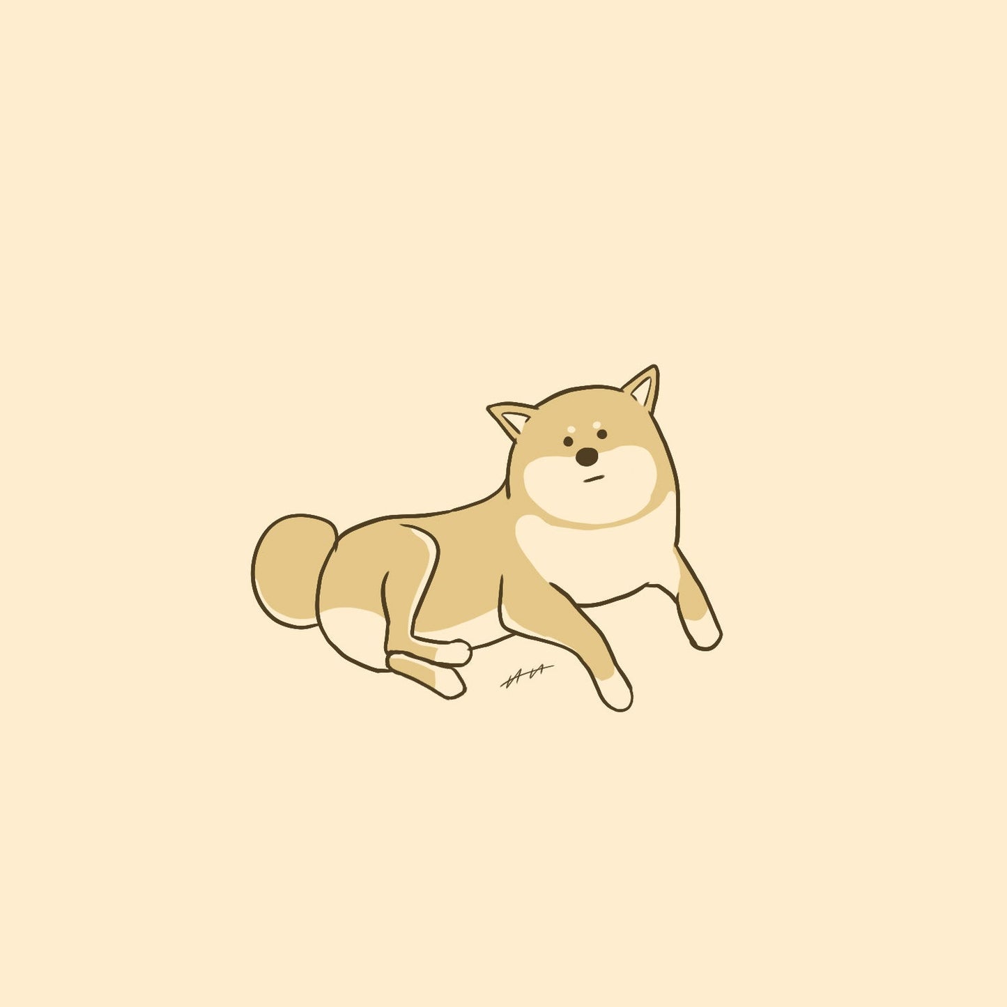 【限定公開】愛犬イラスト依頼