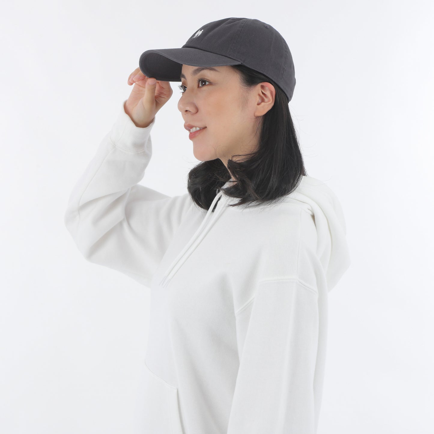 Cotton cap with Shiba Inu one-point embroidery