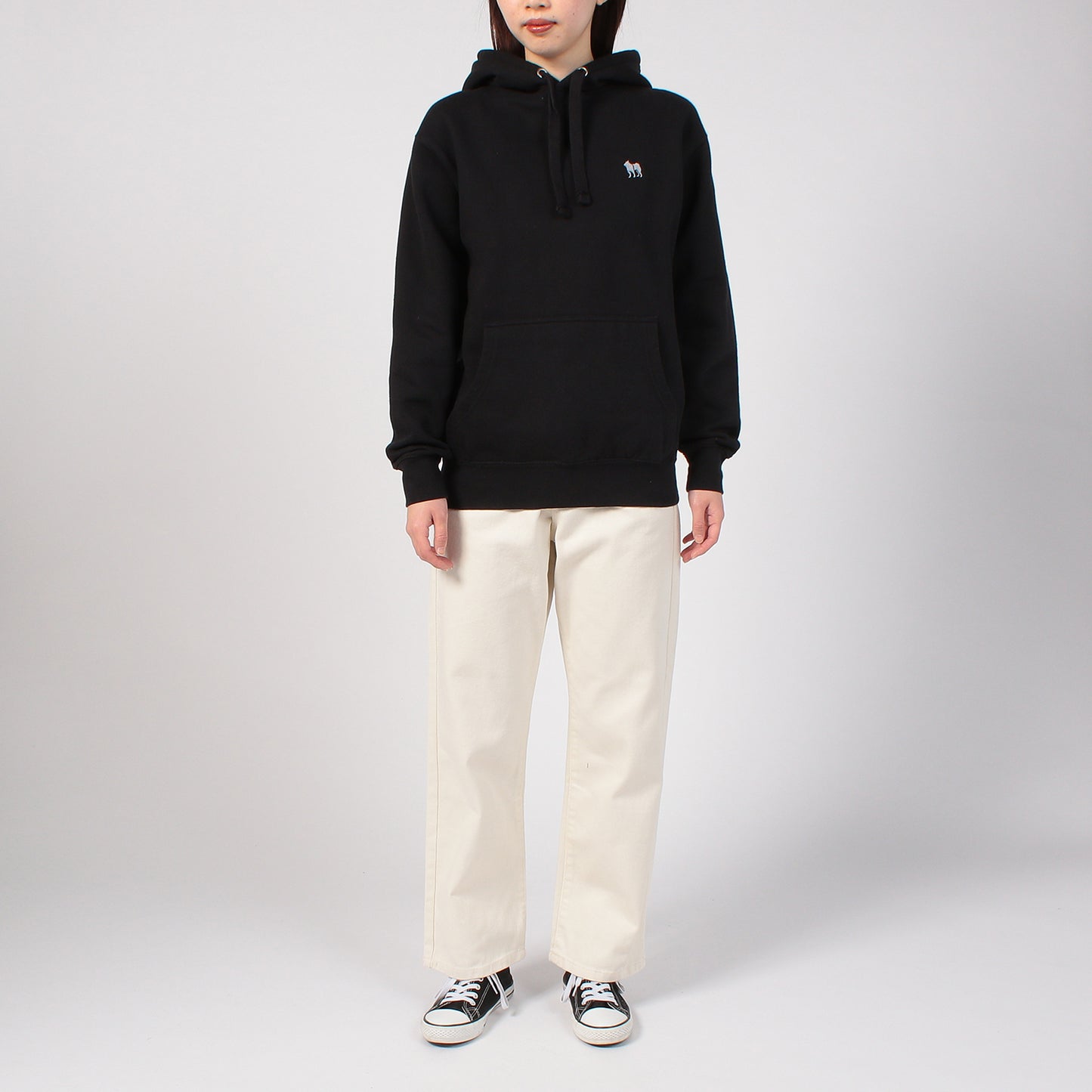 SHIBA/Shiba Inu one point embroidery premium hoodie / Premium Simple hoodie