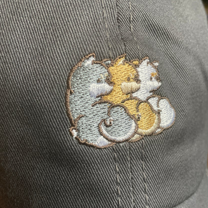 Cotton cap with Shiba Inu one-point embroidery