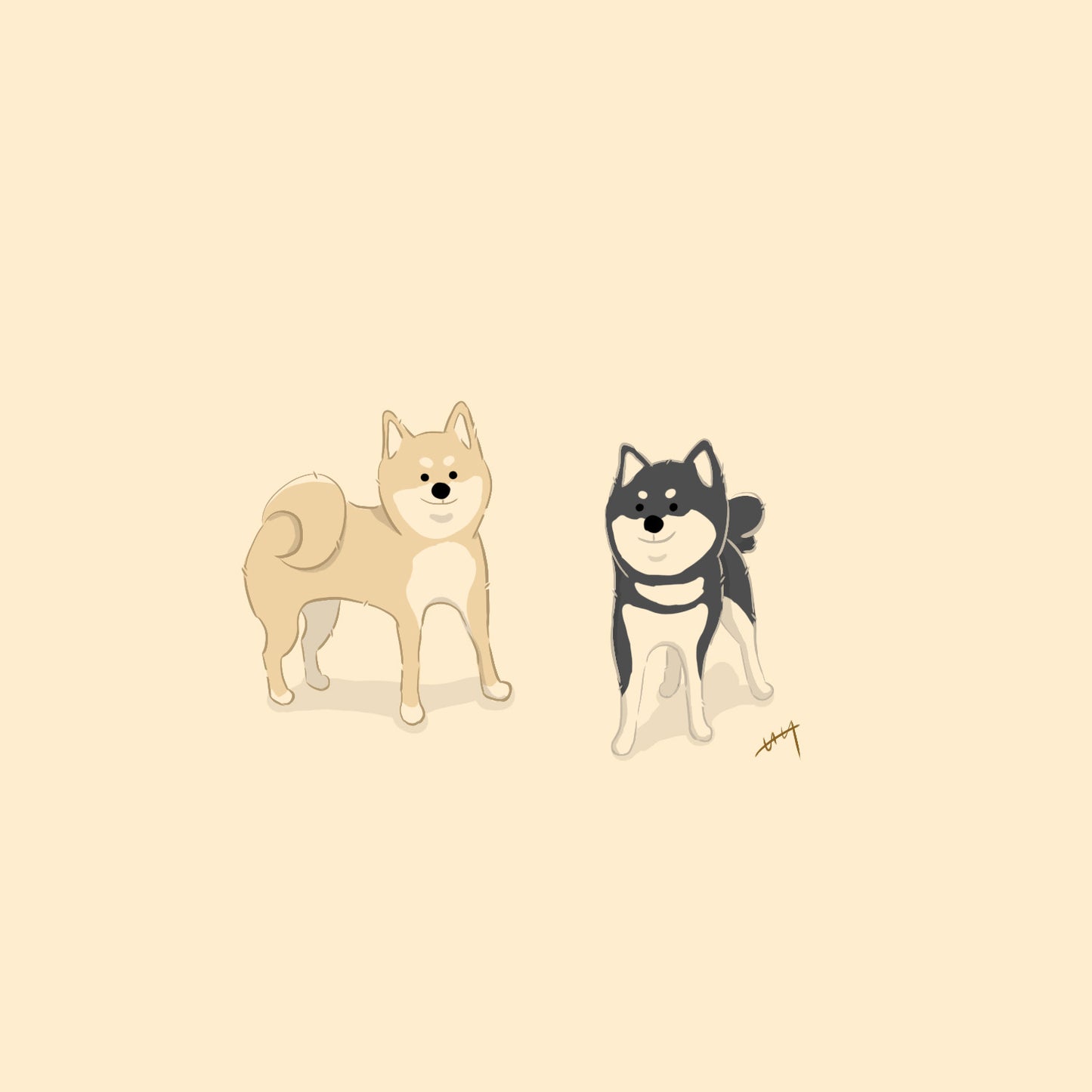 愛犬イラスト依頼