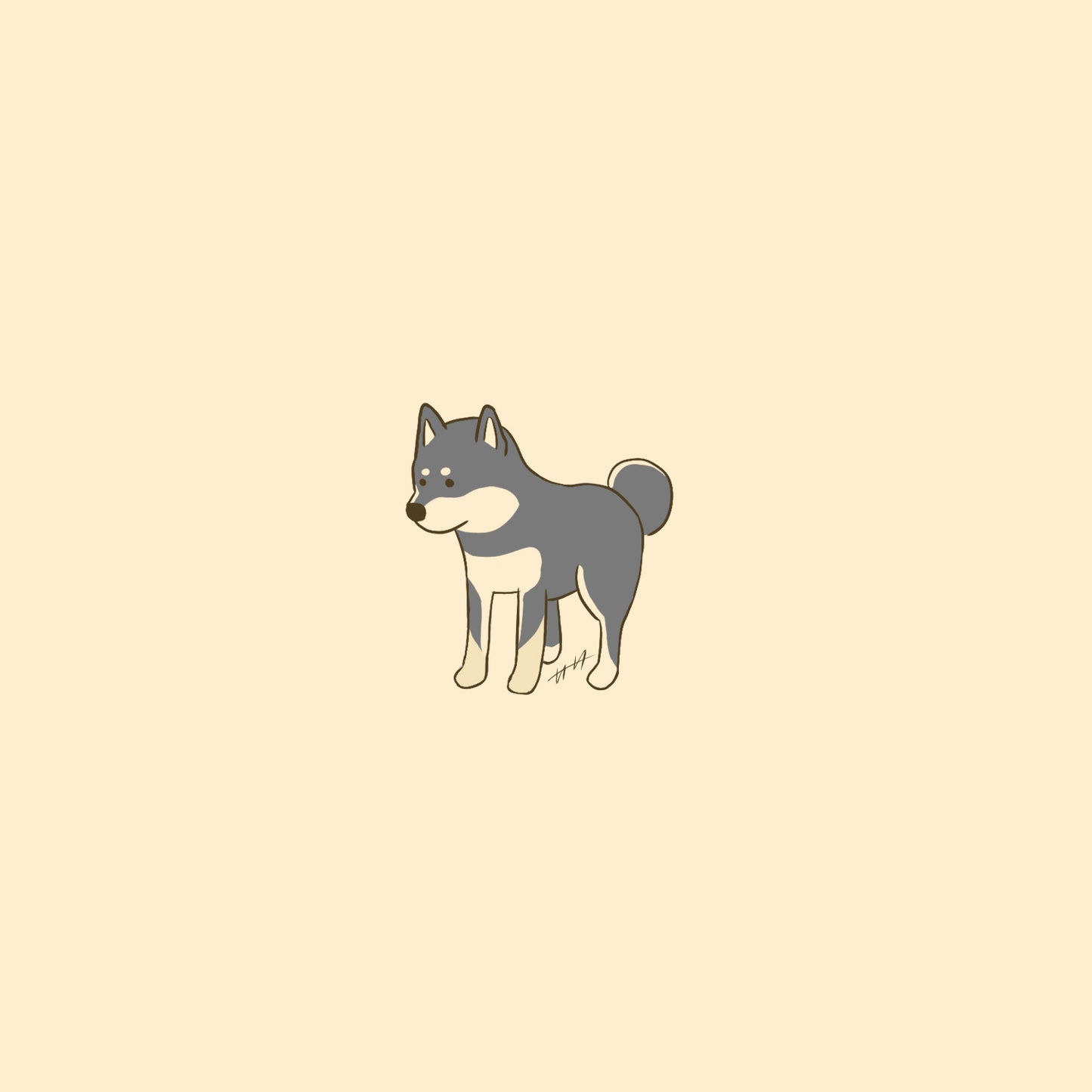 愛犬イラスト依頼