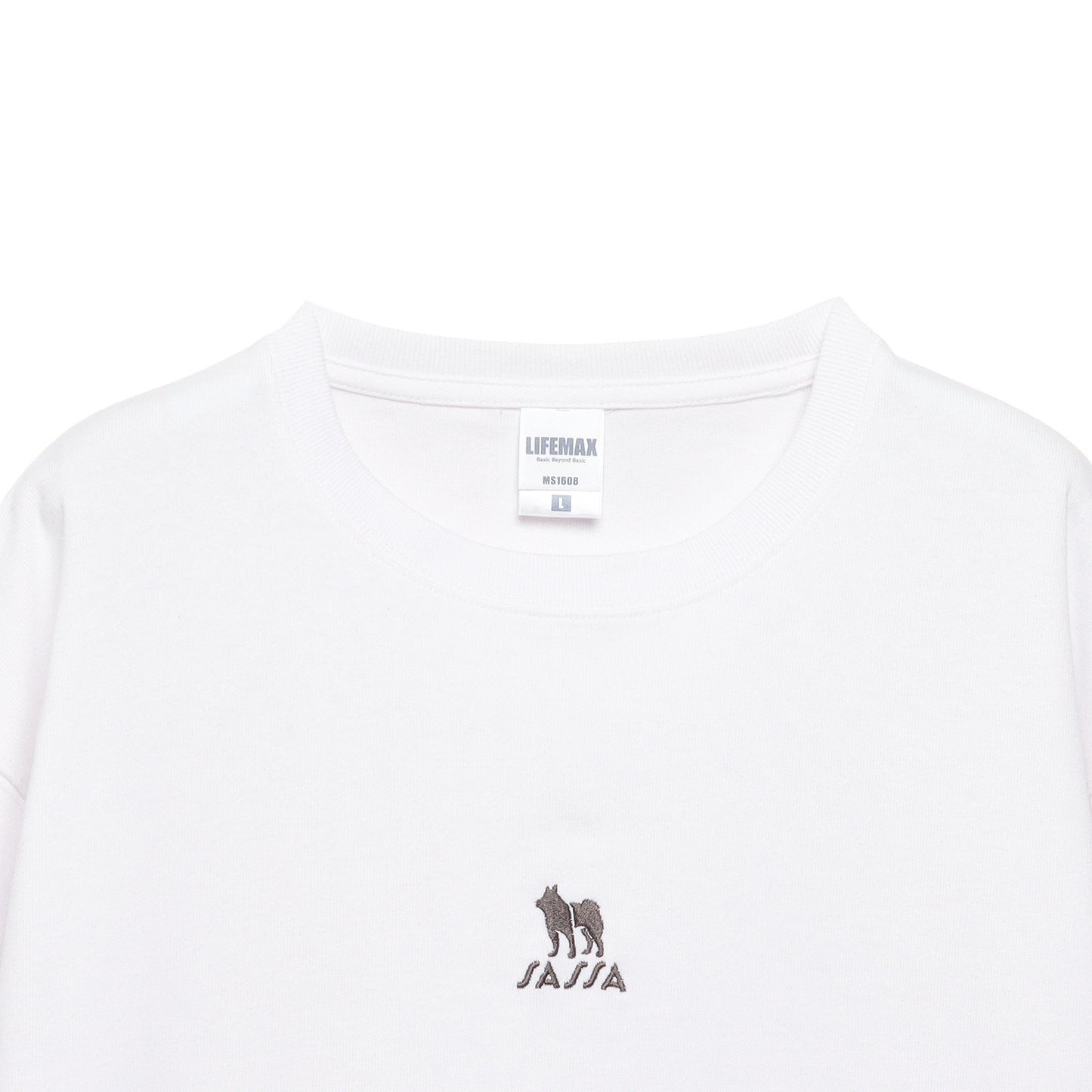 SHIBA/Shiba Inu one point embroidery T-shirt long sleeve