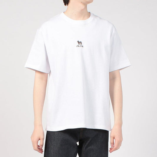 SHIBA/Shiba Inu one point embroidery T-shirt short sleeve