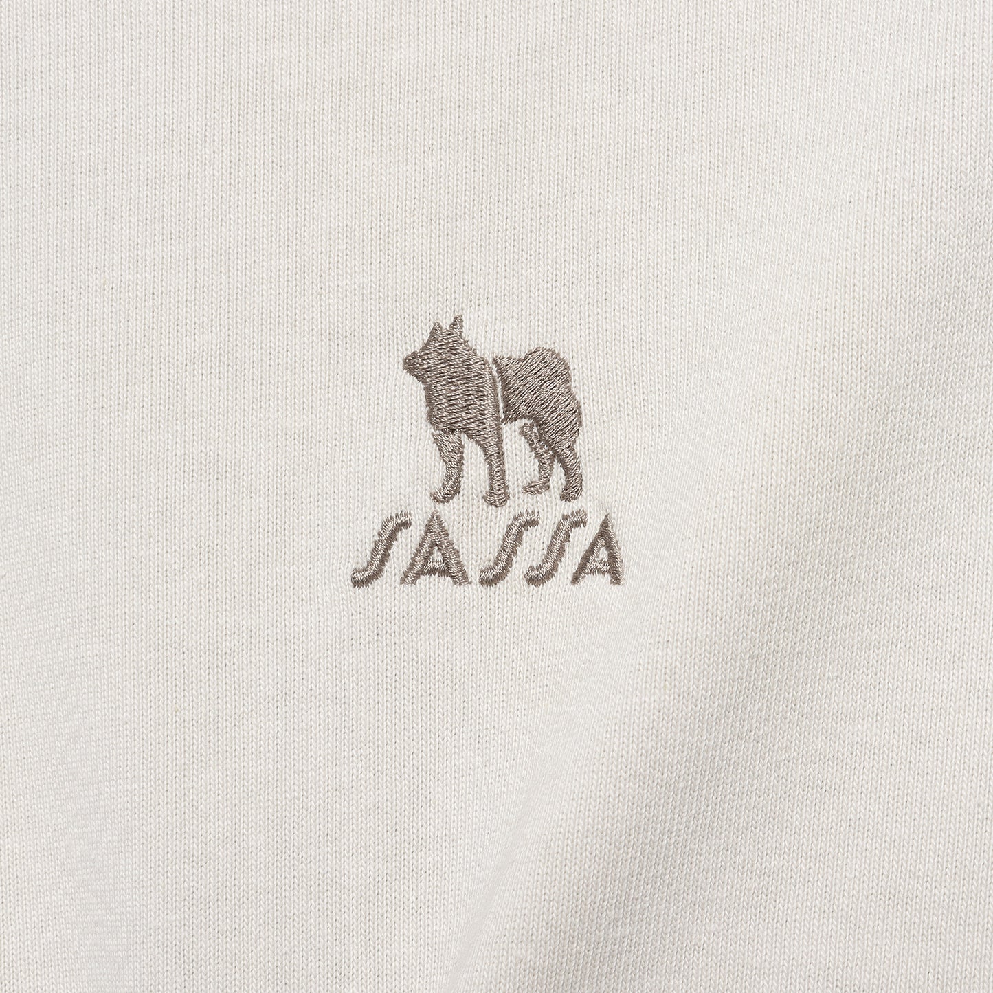 SHIBA/Shiba Inu one point embroidery T-shirt long sleeve